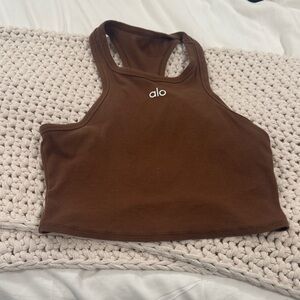 ALO Yoga Brown Crop Top